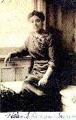 Posed informal shot of Helen Sunday, 1912.  From Photo File:  SUNDAY, HELEN AMELIA THOMPSON