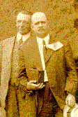 Detail from group photo of the Sunday team in Colorado, 1914.  From Photo File:  SUNDAY, WILLIAM ASHLEY