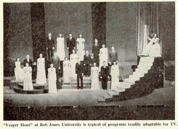 Enlarged illustration photo from August 1949 issue of CHRISTIAN LIFE, p. 10.  Magazine available in the Billy Graham Center Library.