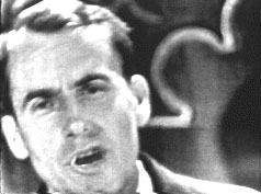 Frame from footage of Crawford's sermon on Collection 357 video tape V1.  CLICK TO VIEW THE SERMON.