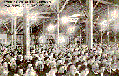 Tabernacle interior during Sunday's 1915 campaign in Syracuse, New York.  From Photo File:  SUNDAY, WILLIAM ASHLEY